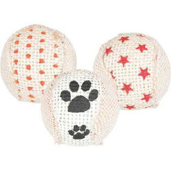 TRIXIE RATEL BALLEN JUTE 5X5X5 CM 3 ST