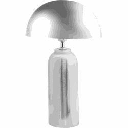 Beliani JALANGI - Tafellamp-Zilver-IJzer
