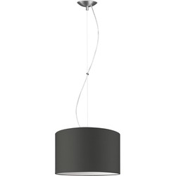 Moderne hanglamp Bling - antraciet - verlichtingspendel Deluxe inclusief lampenkap 35/35/21cm - pendel lengte 100 cm - geschikt voor E27 LED lamp - Pendellamp geschikt voor woonkamer, slaapkamer, keuken