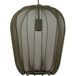 Light & Living - hanglamp - Plumeria - groen - textiel - Ø 34cm - E27 - 2963681