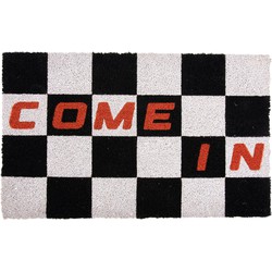 Deurmat Doormat Come In - Zwart - 80x50x1.5cm