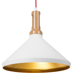 Beliani LIARD - Hanglamp-Wit-Aluminium