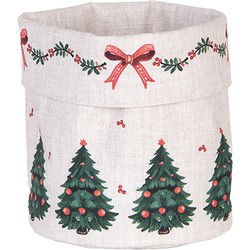 Clayre & Eef Broodmand Beige Katoen Kerst