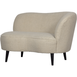 WOOOD Sara Lounge Fauteuil Rechts - Teddy - Off White - 71x112x81