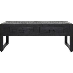 Starfurn Salontafel Boaz Black | 120 cm | twee lades
