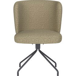 Housecraft Living Stan Eetkamerstoel Draaibaar Metaal Spider Pistache groen