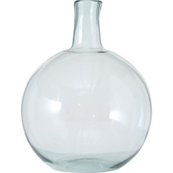 Boltze Bloemenvaas - transparant - glas - 24 x 18 cm - Bloemen/takken bloemenvaas voor binnen gebruik - Vazen