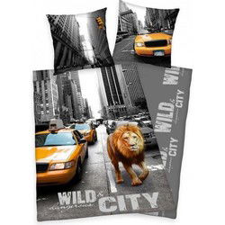 Dekbedovertrek Wild Life - 140 x 200 cm - Katoen - 70 x 90 cm