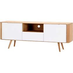 Ena tv sideboard 160 houten tv meubel naturel - 160 x 42 cm
