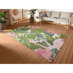 Binnen- En Buitenkleed - Tropical Flamingo Multicolor - 120 X 180 CM