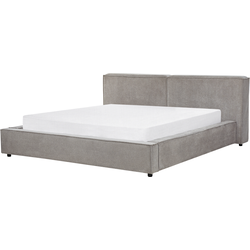 Beliani LINARDS - Waterbed-Grijs-Polyester