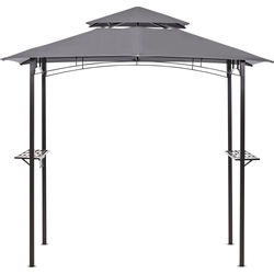 Beliani NARO - Tuinpaviljoen-Grijs-Staal