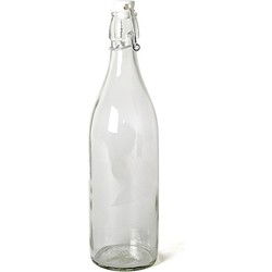 Gerimport Beugelfles - 6x stuks - weckfles met beugeldop - 1 liter - Decoratieve flessen
