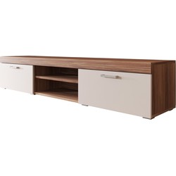 Meubella TV-Meubel Slim - Creme - Eiken - 200 cm