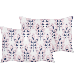 Beliani TORRETTA - Buitenkussen-Wit-Polyester