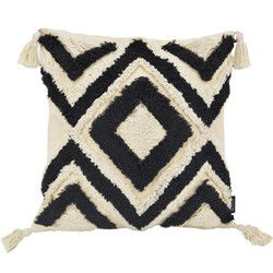 June Boho Black | 45 x 45 cm | Kussenhoes | Katoen