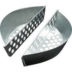 4cookz® universele Brikettenhouder Barbecue - 2 delen