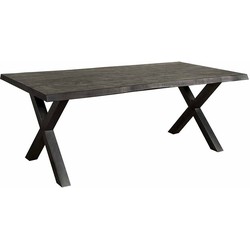 Tower living Xara Live-edge dining table 240x100 - top 5