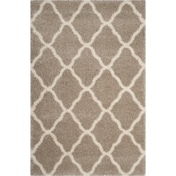 Safavieh Shaggy Indoor Woven Area Rug, Hudson Shag Collection, SGH283, in Beige & Ivory, 155 X 229 cm