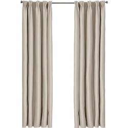 Larson - Luxe effen blackout gordijn - met haken - 1.5m x 2.5m - Beige