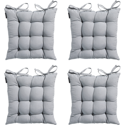 Madison -  Zitkussen Toscane Panama light grey - Ca. 46x46 cm - Set van 4
