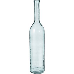 Mica Decorations Rioja Fles Vaas - H100 x Ø21 cm - Gerecycled Glas - Transparant