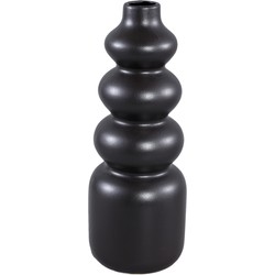 PTMD Trina Black ceramic pot bubbly shape L