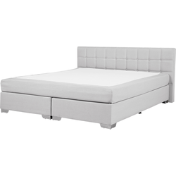 ADMIRAL  - Boxspringbed - Lichtgrijs - 180 x 200 cm - Polyester