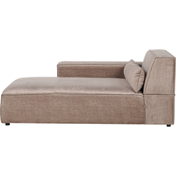 Beliani HELLNAR - Chaise longue-Bruin-Polyester