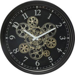 Atmosphera Wandklok/muur klok Luzern - Vintage Metal - Dia 37 cm - Wandklokken