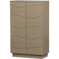 WOOOD Teo Kast - Grenenhout - Mud - 116x72x35