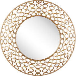 Beliani BOURDON - Decoratieve Spiegel-Goud-Staal