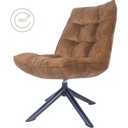 Fauteuil Dorus Adore Velvet - Brown 04