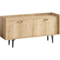 Buffet 4 deuren eiken decor saffier L150 cm - Navi