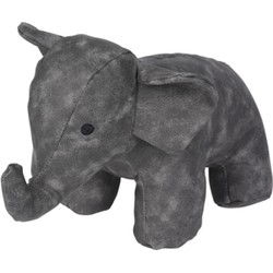 H&S Collection Deurstopper - olifant - grijs - 28 x 18 x 21 cm - Deurstoppers