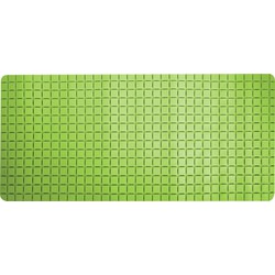 MSV Douche/bad anti-slip mat badkamer - rubber - limegroen - 76 x 36 cm - Badmatjes