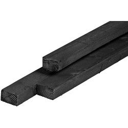 Regel douglas zwart geimpregneerd 4,5x7,5x400 cm Tuindeco