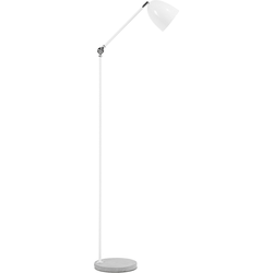 Beliani CHANZA - Staande lamp-Wit-Metaal