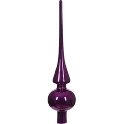 Piek glas d6h26 cm violet I kerst