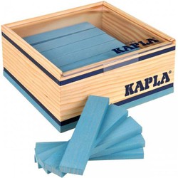 Kapla Kapla  houten bouwplankjes 40 lichtblauw