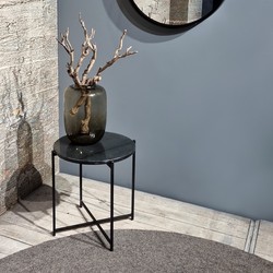 Benoa Garland Black Marble Top Sidetable 49 cm