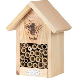 Houten huisje voor insecten 23 cm bijenhuis/wespenhotel - Insectenhotel