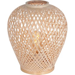 Bamboe tafellamp Steinhauer Maze Bruin