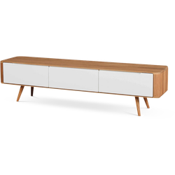 Ena lowboard houten tv meubel naturel - 180 x 42 cm