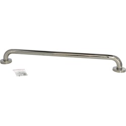 Badkamer/douche wand handgreep rvs metaal zilver 60 cm - Badkameraccessoireset