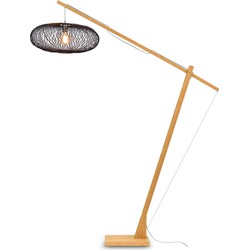 Vloerlamp Cango - Bamboe/Zwart - 175x60x207cm