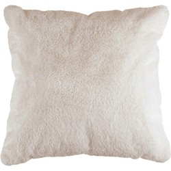 Tapijtenloods Heaven Vacht - Kussen Fluffy - Hoogpolig - Soft Touch Effen - Beige- 48x48 CM