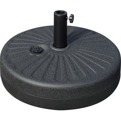 4goodz universele Vulbare Parasolvoet 25 kg - voor 30-38 mm parasolstok - Zwart