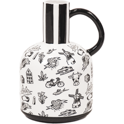 Vase - Jug - Ceramic - Dutch Black - 16x14x21,5cm