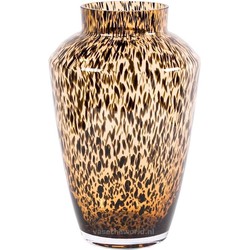 Glazen vaas Hudson Cheetah Ø22,5 x H35 cm Vase The World